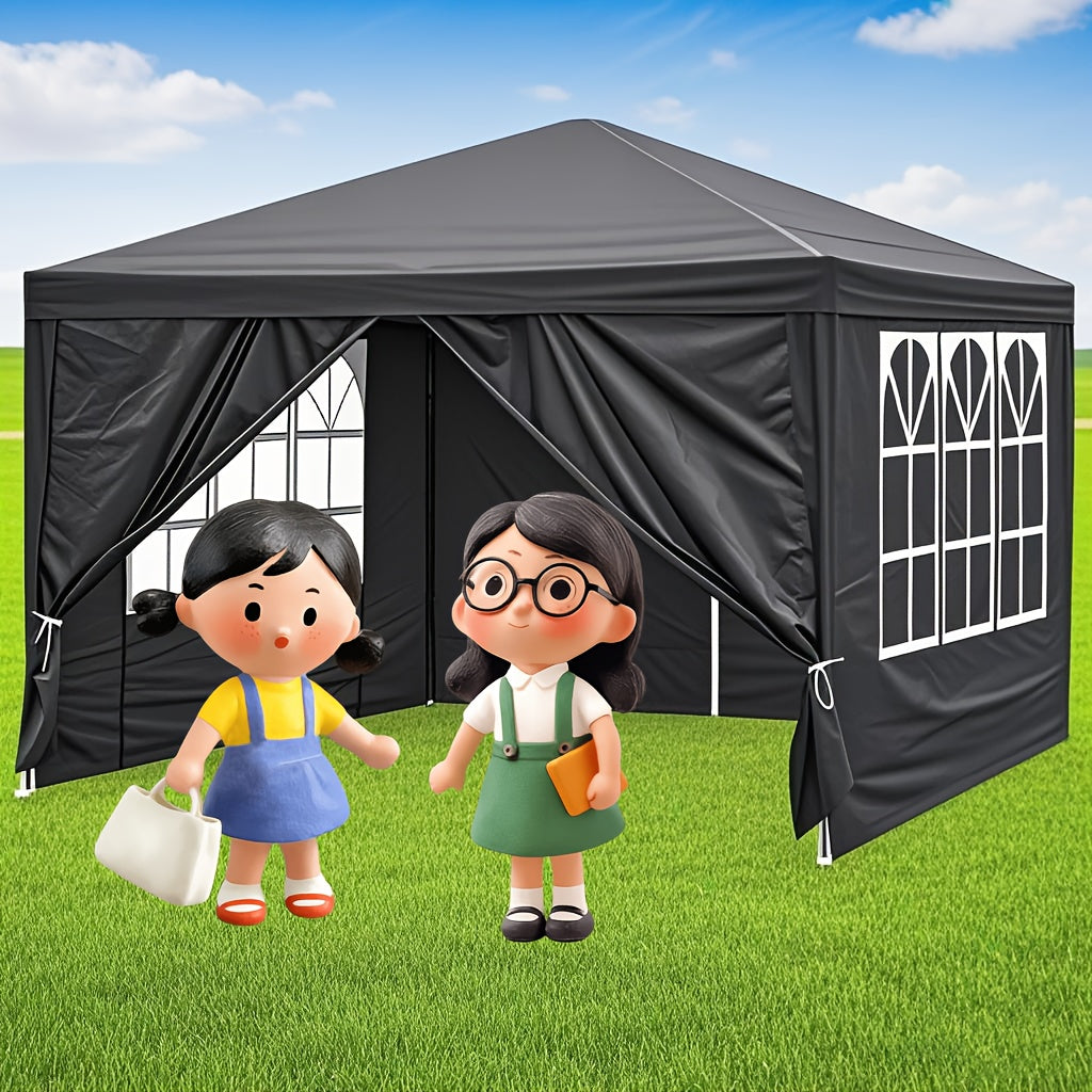 Outdoor Party Tent Waterproof Canopy Gazebo with Removable Sidewalls
