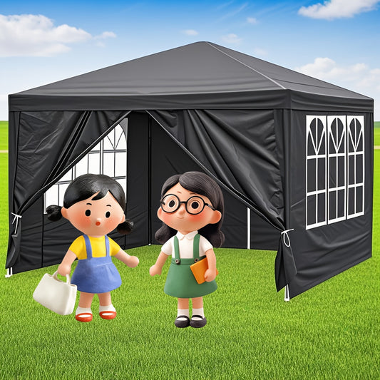 Outdoor Party Tent Waterproof Canopy Gazebo with Removable Sidewalls
