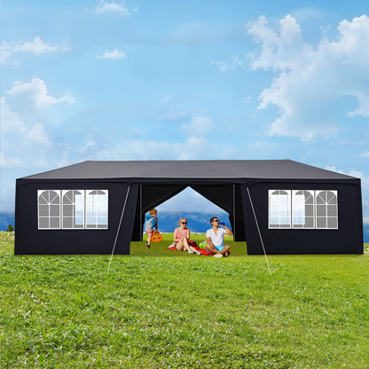 Outdoor Party Tent Waterproof Canopy Gazebo with Removable Sidewalls