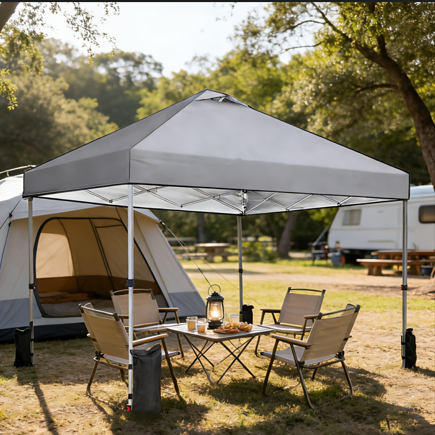 10x10 Pop Up Canopy Tent Heavy Duty - 1-Person Easy Setup, Wheeled Carry Bag, Portable Gazebo