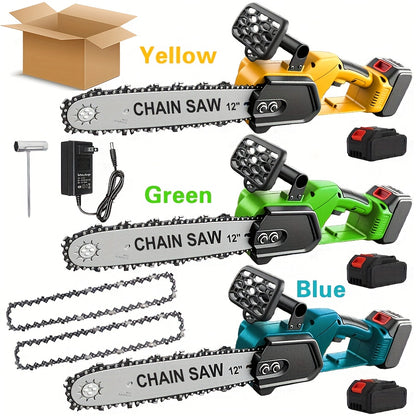 Cordless Chainsaw Brushless Battery | Tree Pruning Wood Cutting Garden