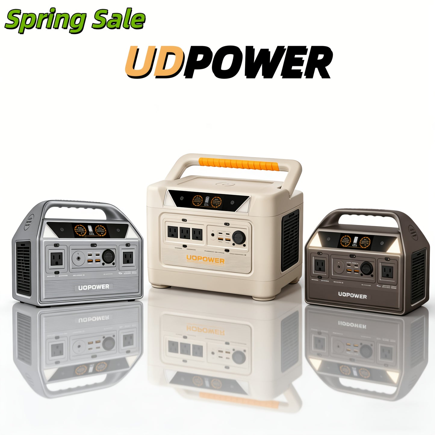 Portable Power Station 600W LiFePO4 596Wh Solar Generator – 9 Outputs AC/PD/USB/DC, LED Light, Emergency Backup for Camping, Home & RV
