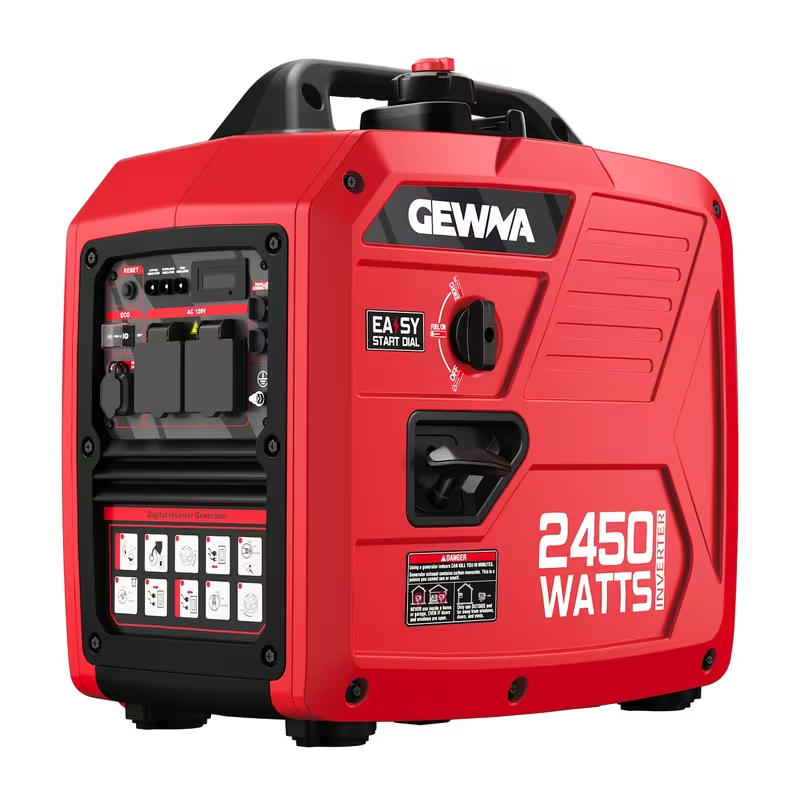 Inverter Generator 2450W & 3450W Super Quiet | EPA Compliant, 1.6 Gal Tank 8.3Hr Runtime, Portable Gas Generator for Home Backup, Camping, RV, Emergency Power