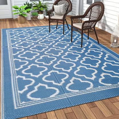Outdoor Mat | Reversible Foldable Polypropylene RV Camping Patio Picnic