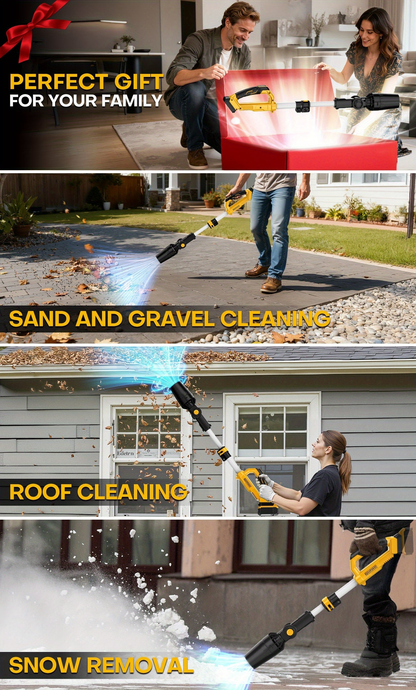 Brushless Leaf Blower 650CFM 280MPH Compatible with DeWalt 20V Max Battery, Cordless Handheld Bare Tool for Yard Patio Car Snow Blowing Cleaning, No Battery