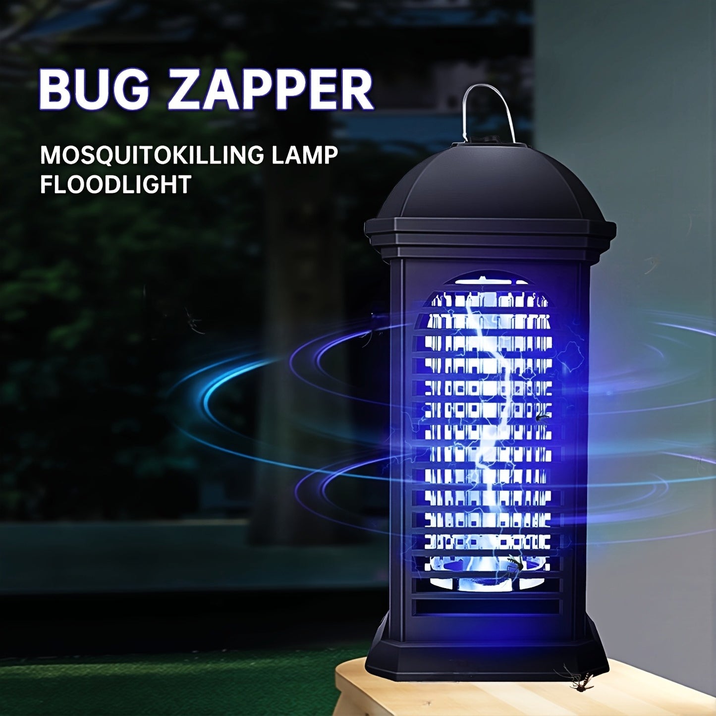 Bug Zapper Indoor Plug-In Electric Mosquito Killer with UV Light Trap & Dual Grid – Safe for Pets, No Chemicals, Home & Backyard Insect Catcher