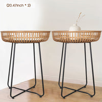 Natural Rattan20.4''&20.4''