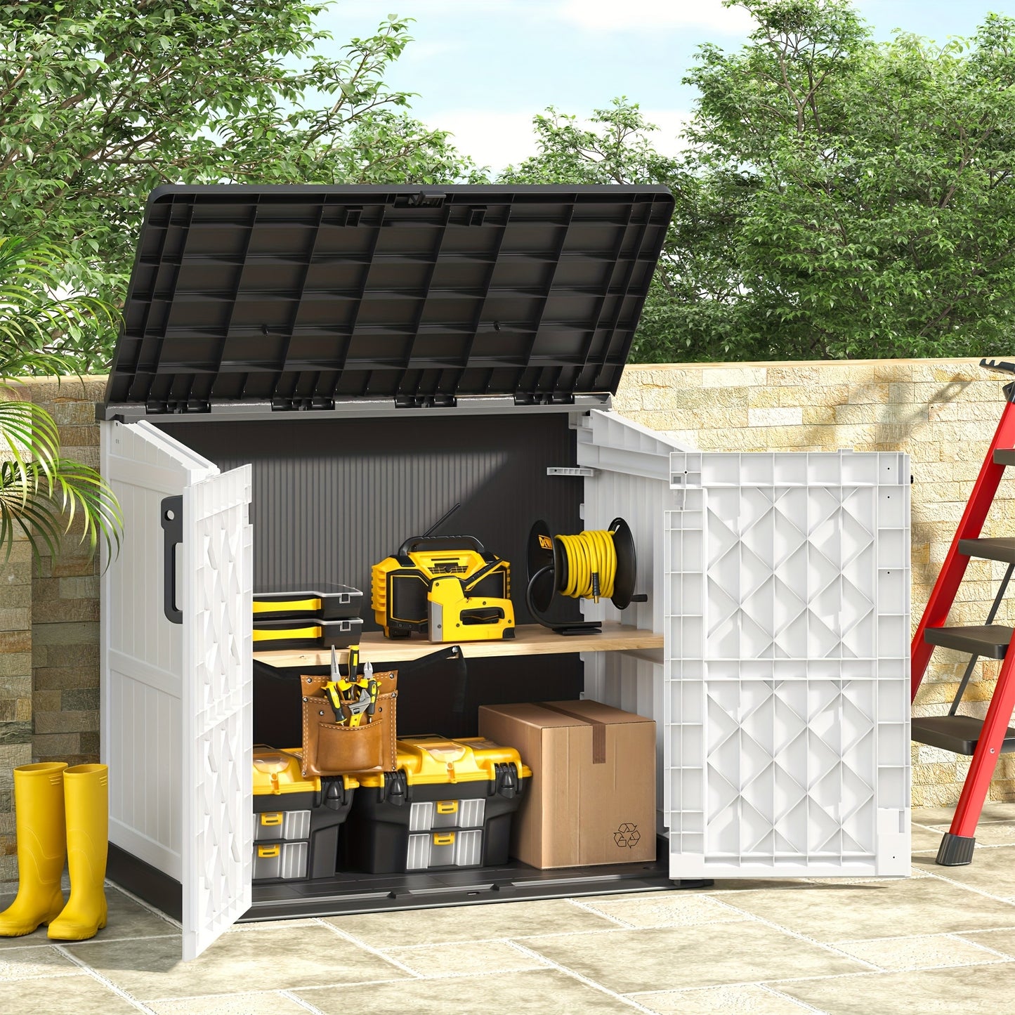 Large Storage Shed 36 Cu Ft – Weather-Resistant Resin Outdoor