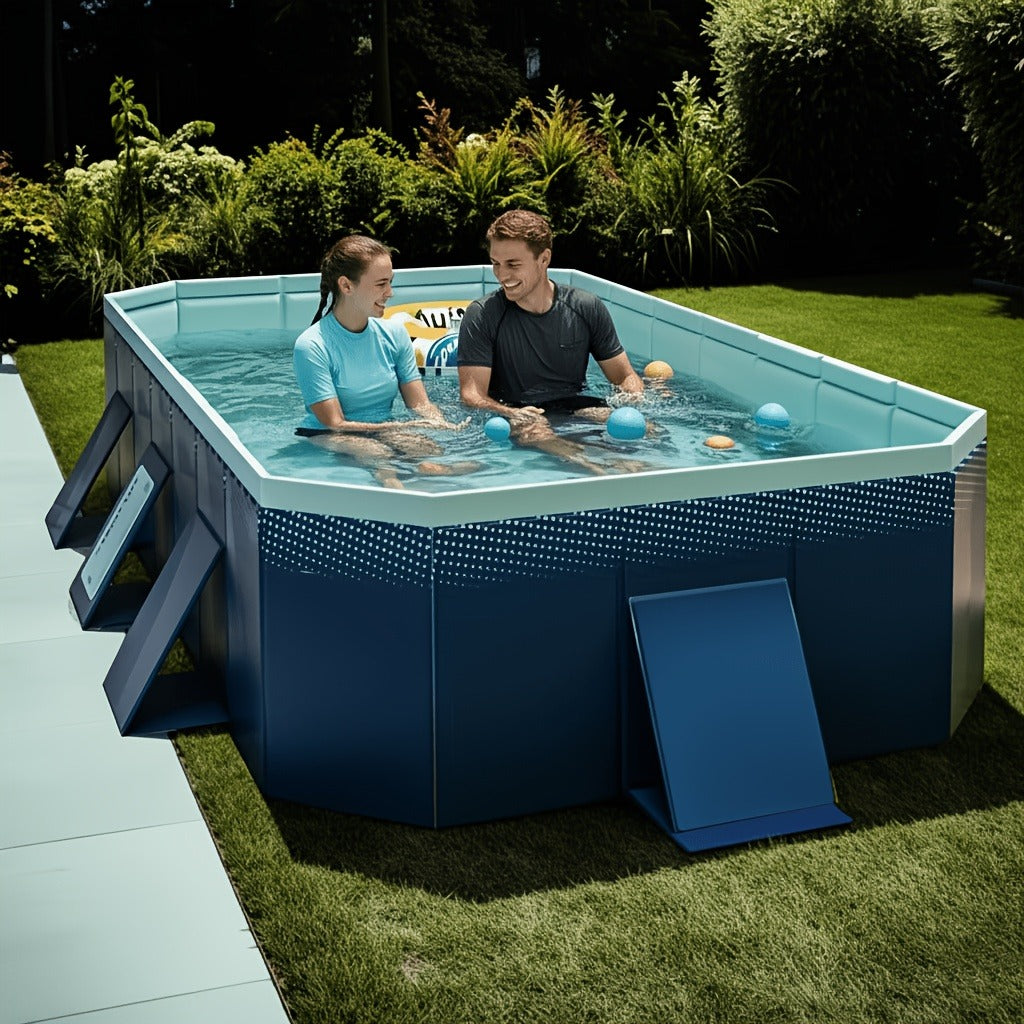 Above Ground Pool | Quick Open PVC No Inflation Adult Backyard Party