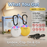 2PCS[white+yellow]