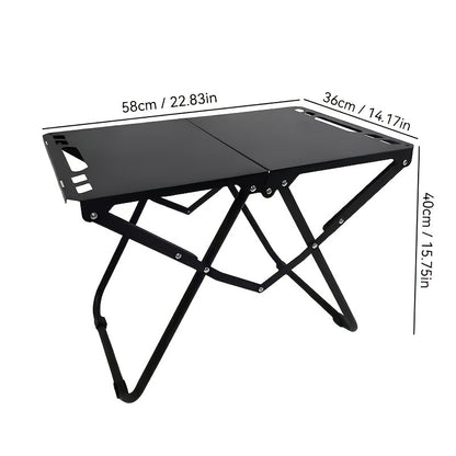 Folding Camping Table Portable Lightweight 3-Leg Outdoor Table for Picnic BBQ