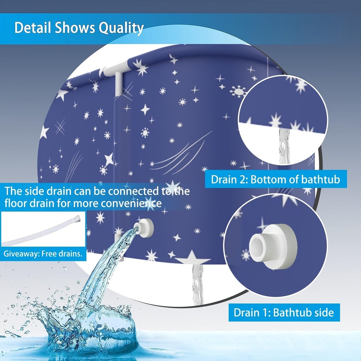 Inflatable Swimming Pool 870 Gallon | Foldable Family Pool for Outdoor Backyard, Kids & Adults, Portable Above Ground Pool