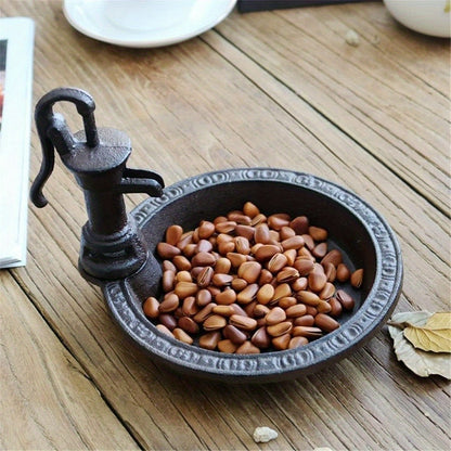 Bird Feeder Cast Iron Water Pump | Outdoor Garden Patio Wild Birds