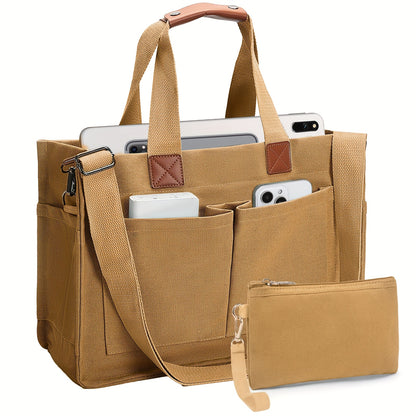 Large Capacity Tote Bag for Women – Lightweight Shoulder Bag with Adjustable Strap & Polyester Lining, Daily Use