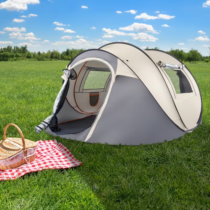 Large Camping Tent 5-8 Person Automatic Pop Up Outdoor Family Shelter