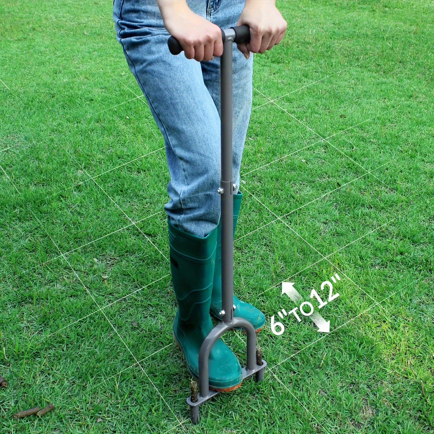 Lawn Aerator | Manual Core Aerating Tool Dethatching Compacted Soil