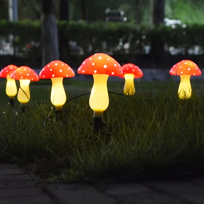 Solar Mushroom Garden Lights Outdoor 8 LED 8 Modes