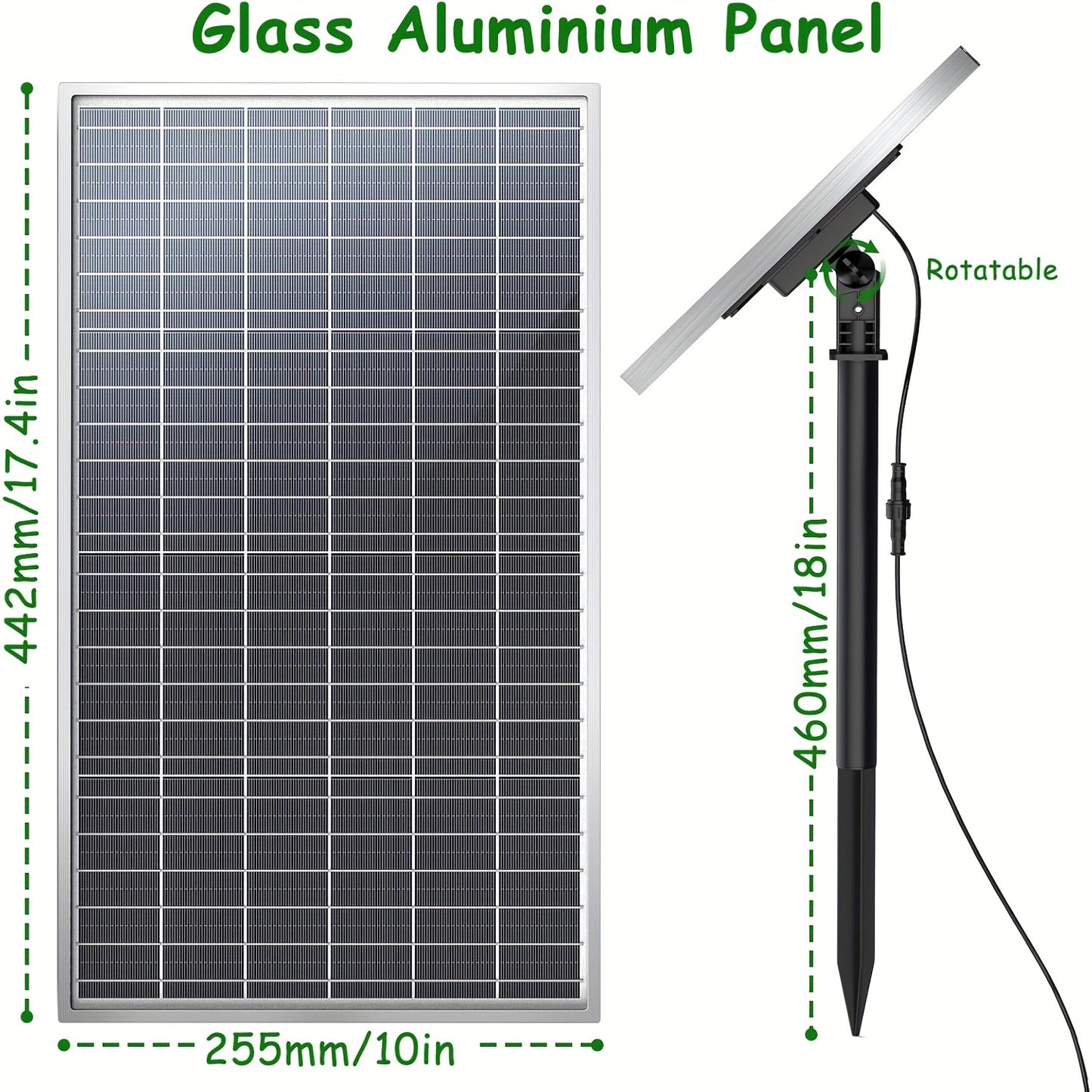 Solar Water Pump Kit Upgraded Glass Panel 15W/20W Bird Bath Pool