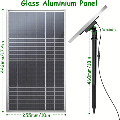 Solar Water Pump Kit Upgraded Glass Panel 15W/20W Bird Bath Pool