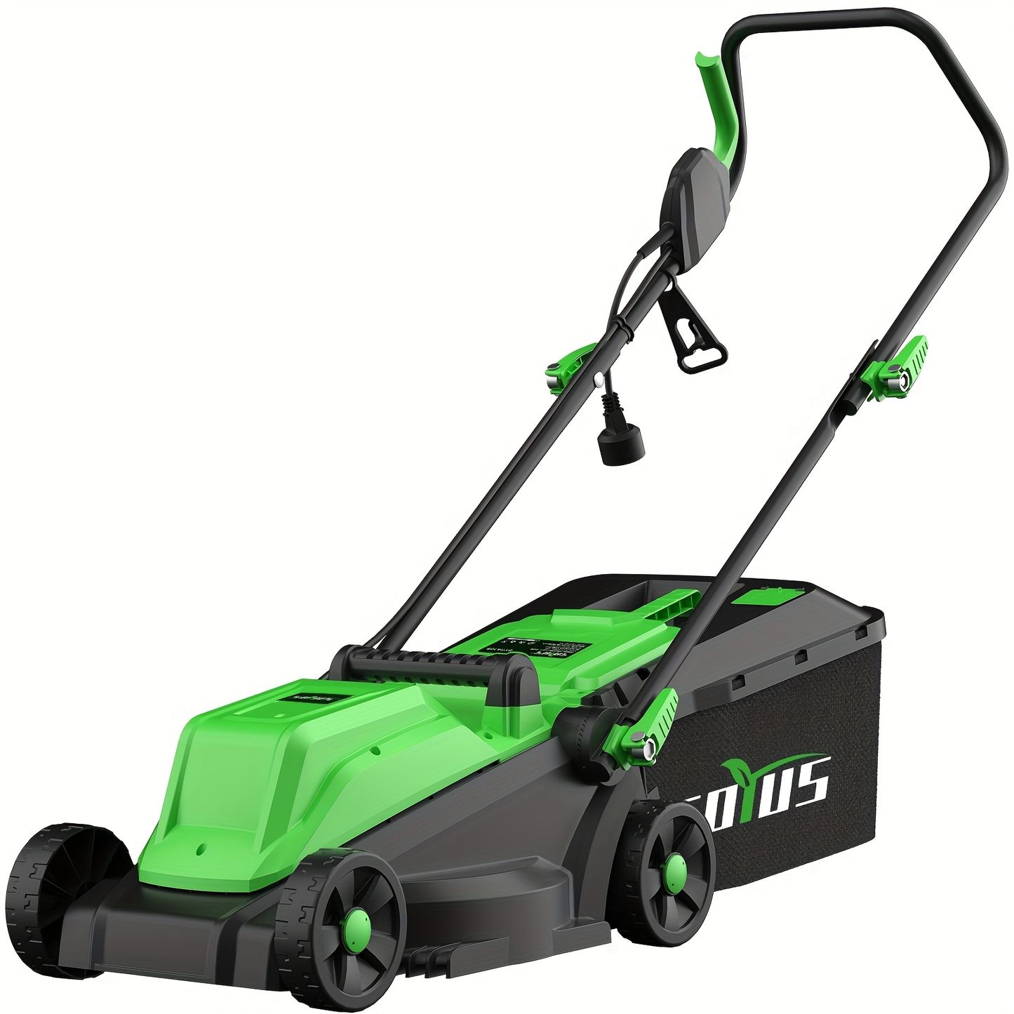 Electric Lawn Mower Corded 13-Inch 11 Amp – 3100 RPM Push Mower with 8-Gallon Collection Bag 3 Adjustable Cutting Heights for Yard Farm Care