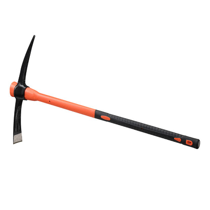 1pc Heavy-Duty Pick Mattock Hoe with Forged Head & 36-Inch Rubber Handle - Professional-Grade Multi-Purpose Pickaxe Suitable for Digging, Weeding, Prospecting, Camping - Heavy Duty Gardening Tool with Metal Head & Non-Slip Handle for Landscaping,