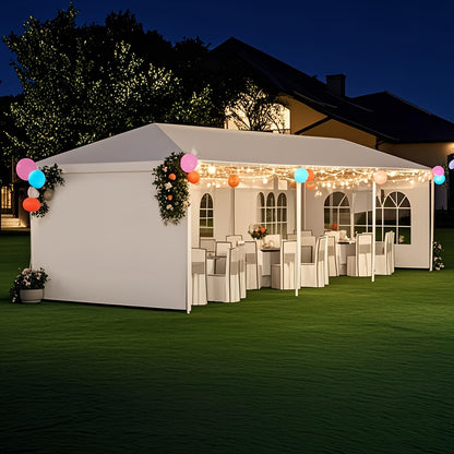 10x30ft Outdoor Party Tent Canopy with 5 Removable Sidewalls