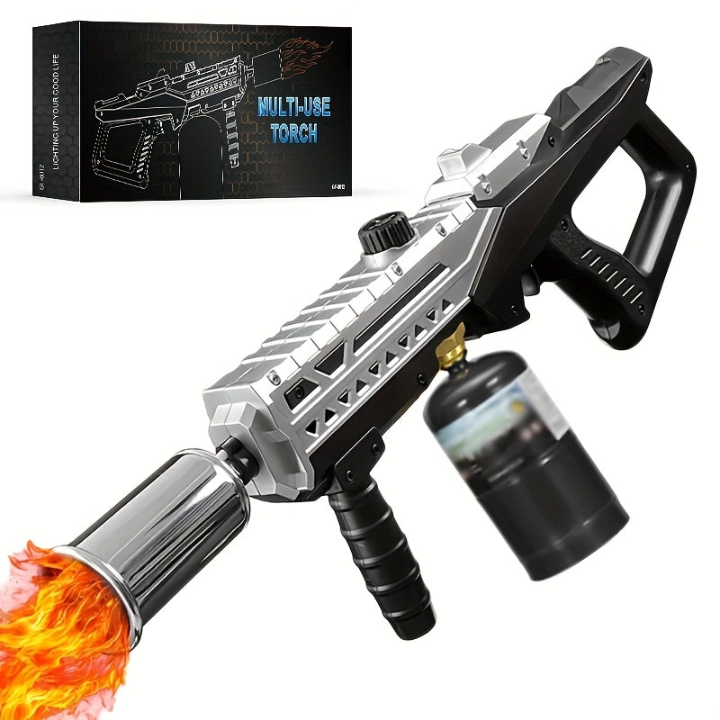 Propane Torch Flamethrower 24 Inch, Adjustable Flame Weed Burner & BBQ Grill Torch for Steak Searing, Charcoal Igniter, Campfire Starter, Creme Brulee, Sous Vide Cooking – Tank Not Included