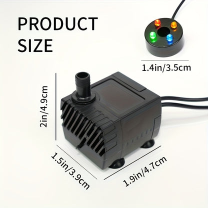 USB Fountain Pump for Aquarium Fish Tank – Quiet Desktop Water Pump
