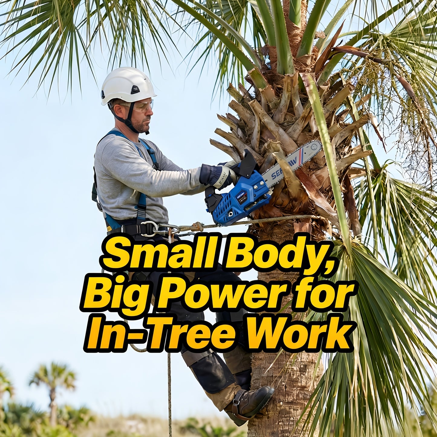 Gas Chainsaw Set – 12-Inch 25CC Pruning Saw & 20-Inch 62CC Heavy-Duty Log Cutting Chainsaw, Choose by Need