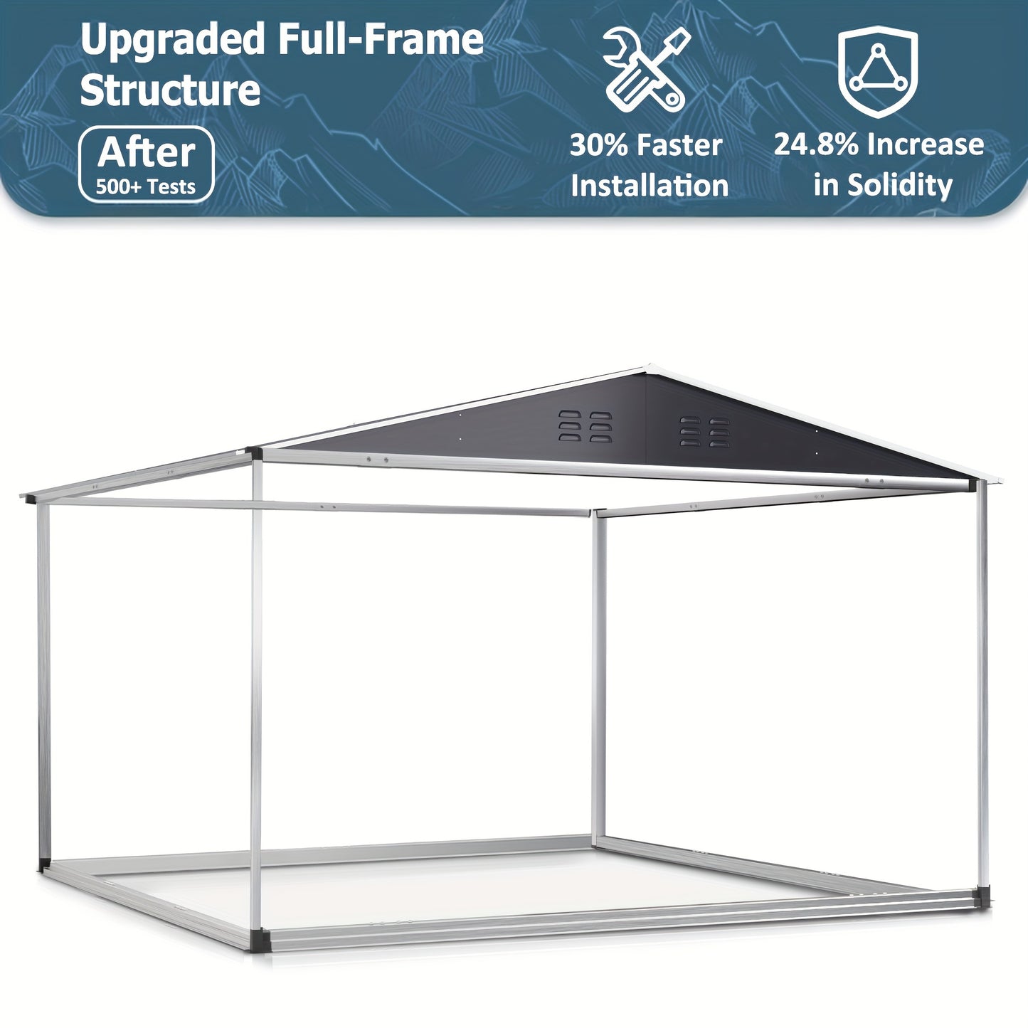 Outdoor Storage Shed | Metal Lockable Backyard Patio Garden Garage
