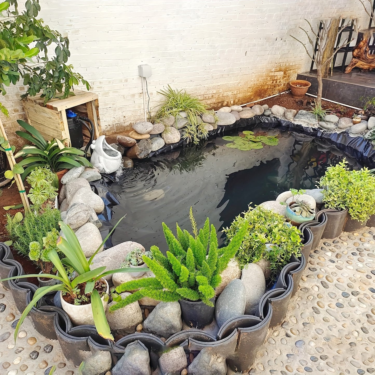 Pond Liner | HDPE Waterproof Garden Fish Pond Water Feature Landscape
