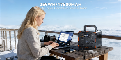 Outdoor Power Station 300W / 600W Fast Charging | 259Wh 599Wh Lithium Solar Generator AC DC USB | Camping Hunting Home Power Outage Backup