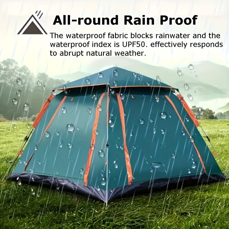 Beach Tent 3-4 Person Automatic Folding Four-Sided Waterproof