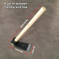 Large with wooden handle