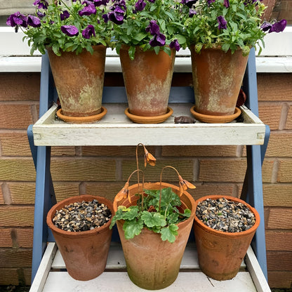 Metal Garden Stakes | Rusty Snowdrop Yard Art Sculpture Outdoor Decor