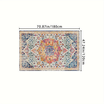 Outdoor Rug | Bohemian Vintage Machine Washable Patio RV Camping Picnic