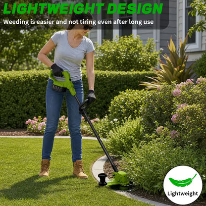 Cordless Lawn Mower 3-in-1 | Trimmer Edger Small Yard Patio Garden