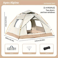 Large Deluxe Two-Door, Two-Windows Tent