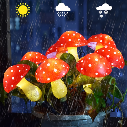 Solar Mushroom Garden Lights Outdoor 8 LED 8 Modes