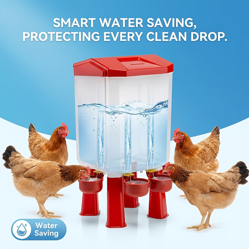 Automatic Chicken Waterer Float Ball 2 3 Gallon Feeder Combo Set