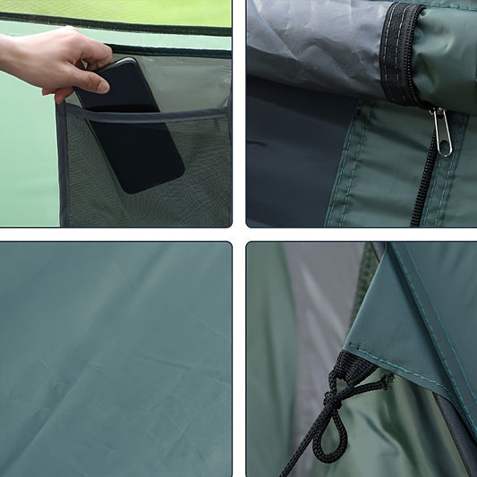 Instant Tent 3-4 Person Auto Pop Up with Pockets – Camping Hiking