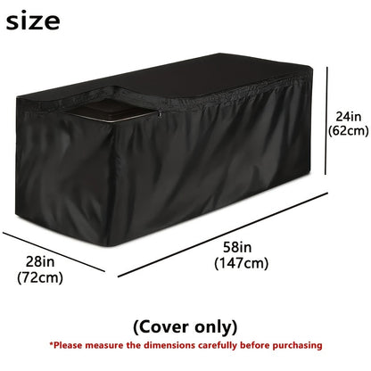 Deck Box Cover Heavy Duty Waterproof | Outdoor Storage Cabinet Patio
