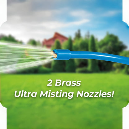 Misting System | Portable Outdoor Cooling Patio Pool Garden Hose Mist