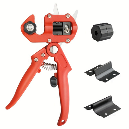 Grafting Scissor Shear Kit with V-Graft, Omega-Graft & U-Graft Blades, Professional High-Carbon Steel Pruner for Fruit Tree Grafting & Plant Propagation