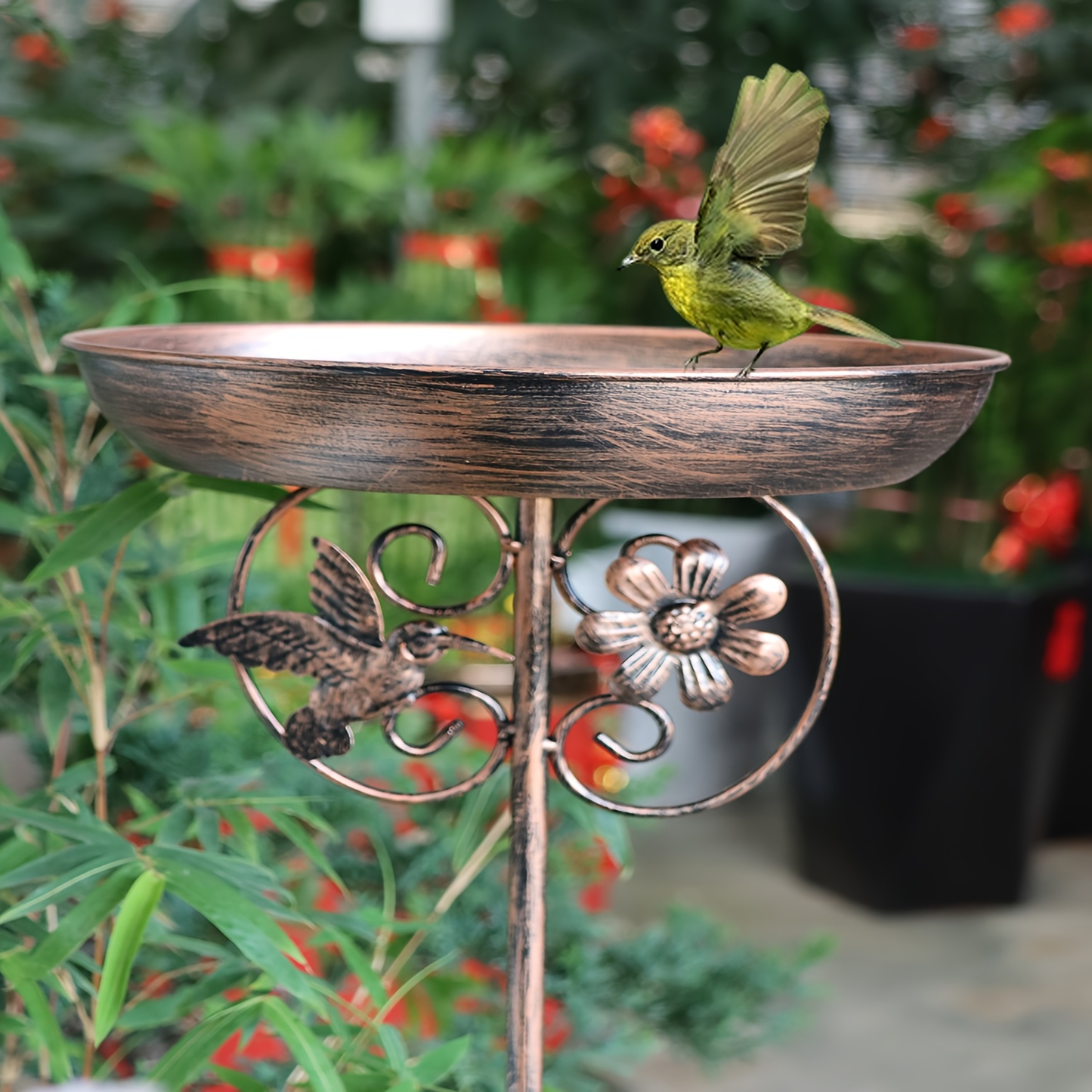 Bird Feeder Cast Iron Vintage | Bird Bath Garden Outdoor Yard Decor