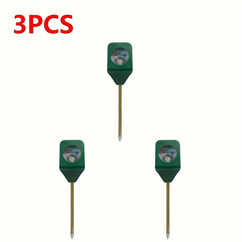 Soil Moisture Meter Probe - Mini Metal Hygrometer Sensor for Garden Plants, Portable Water Analyzer Detector for Flowers, Potted Plants & Lawn (5-Pack)