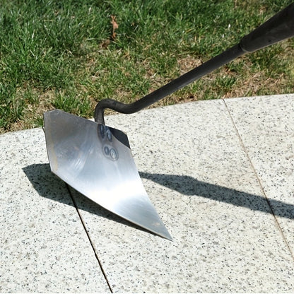 Garden Cultivator Manganese Steel Hand Plough Thickened Triangular Hoe for Plowing, Soil Loosening, Ditching and Fertilizing — Pointed Agricultural Tool for Vegetable Growing