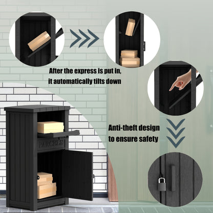 Lockable Outdoor Storage Box Waterproof Package Delivery Porch