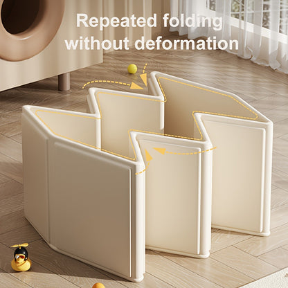 Foldable Baby Bathtub Portable Newborn Infant Tub with Drain Hole, Anti-Slip Base & Durable Multi-Functional Design for Home Travel Use, Ideal Baby Shower Gift