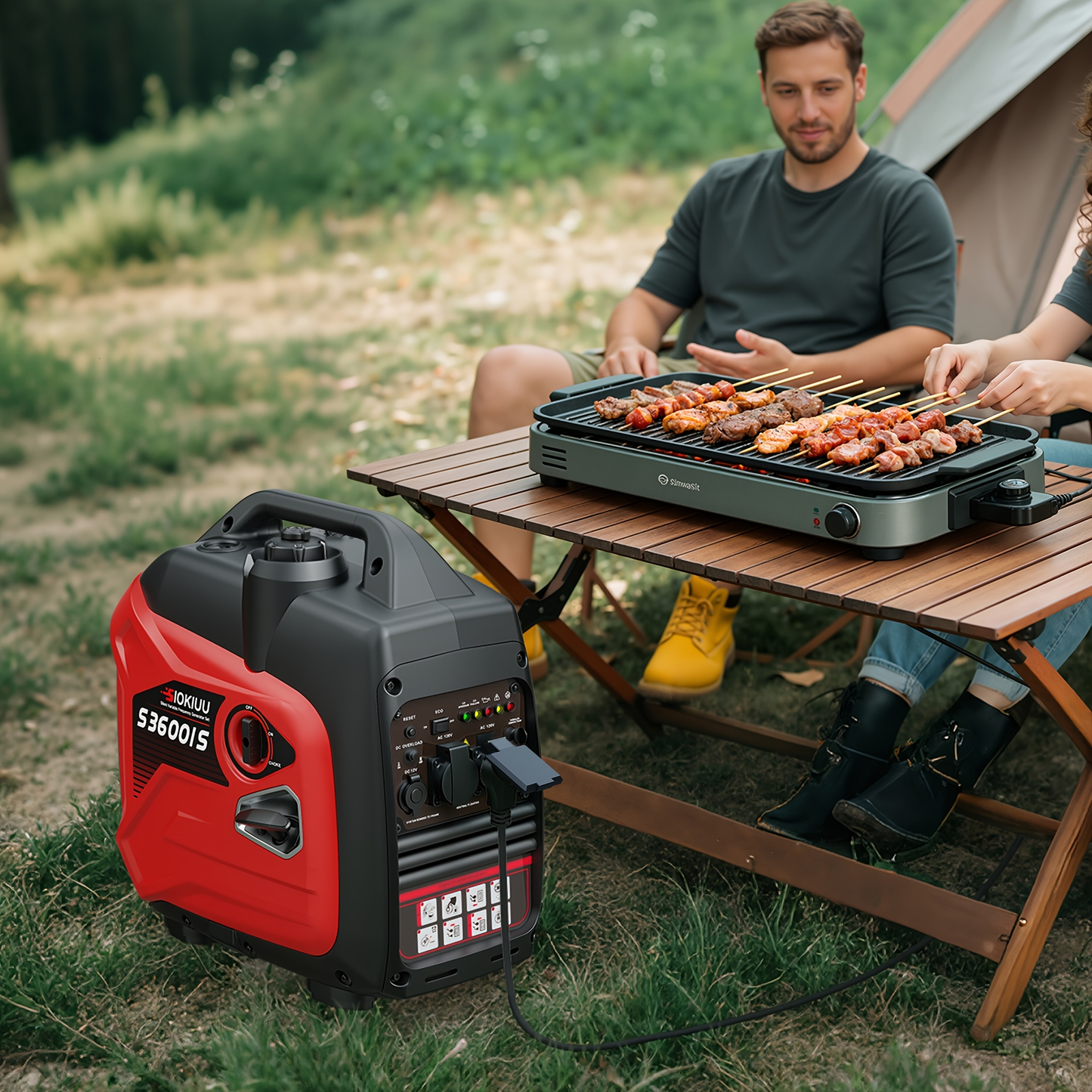 Inverter Generator Portable Ultra Quiet - 2500W/3600W/4000W/4500W, CO Auto Shutoff, ECO Mode, Parallel Ready, Clean Power THD<3% for Camping, RV, Home Backup, Yard & Lawn